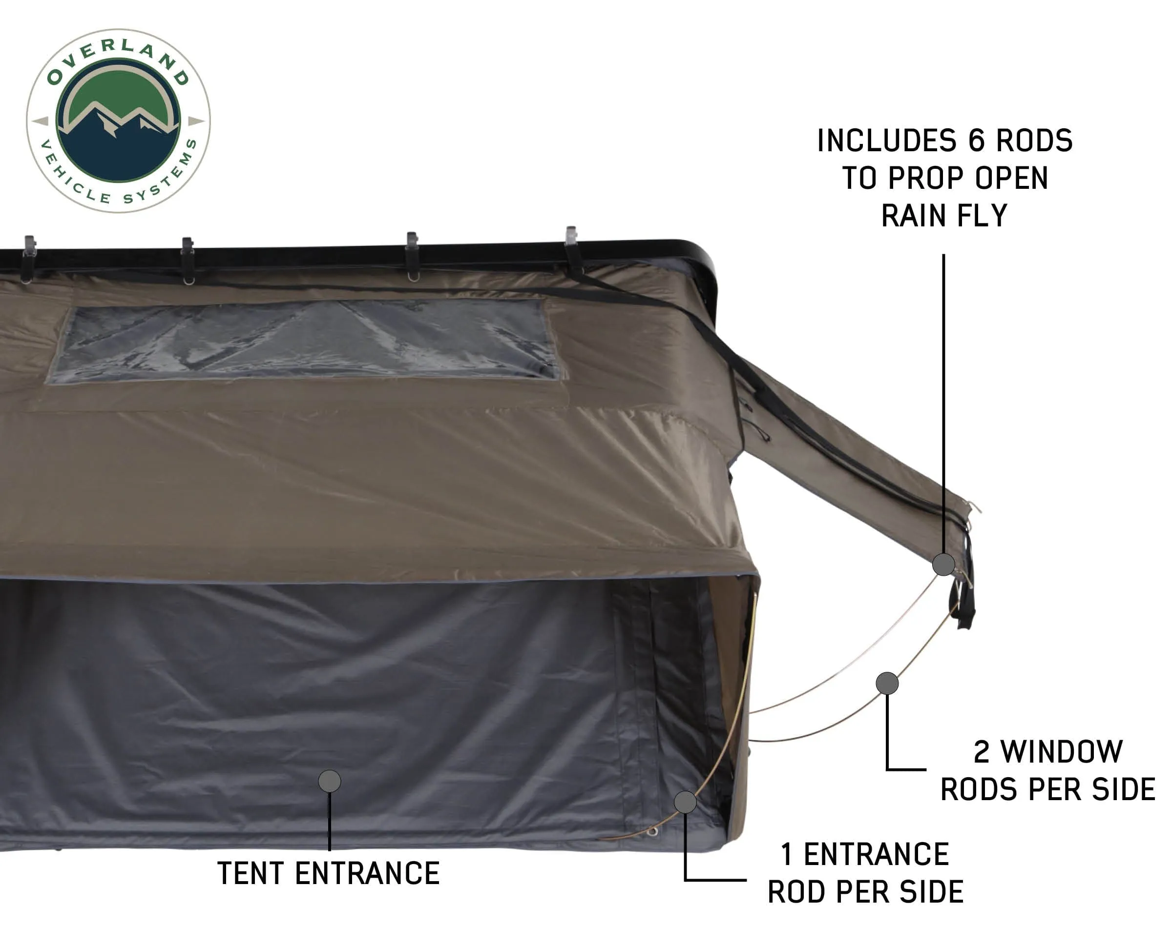 Bushveld | Hard Shell Rooftop Tent | Overland Vehicle Systems