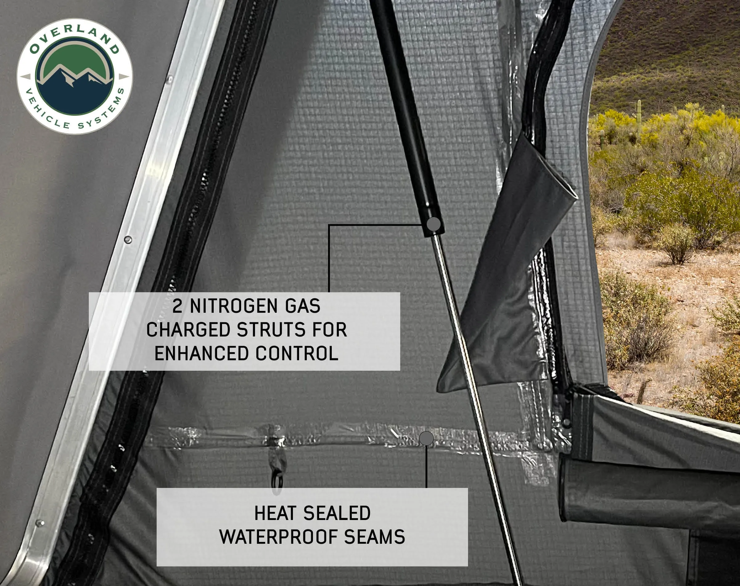 Bushveld | Hard Shell Rooftop Tent | Overland Vehicle Systems