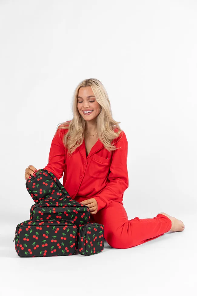 Cherries 4 Piece Travel Pouch Set SALE