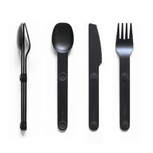 Full Windsor Magware Magnetic Flatware, Single Set - Black