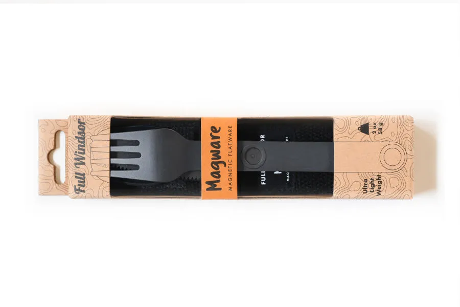 Full Windsor Magware Magnetic Flatware, Single Set - Black
