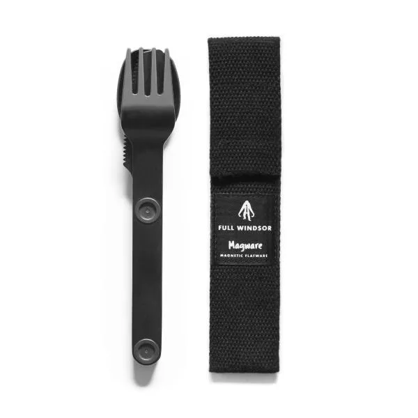 Full Windsor Magware Magnetic Flatware, Single Set - Black