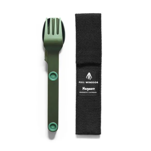 Full Windsor Magware Magnetic Flatware, Single Set - Green