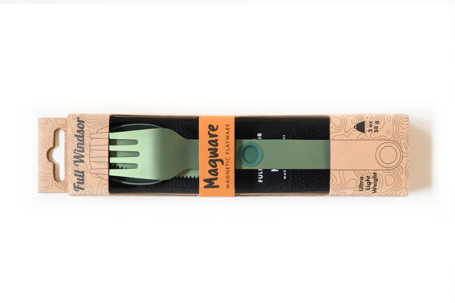 Full Windsor Magware Magnetic Flatware, Single Set - Green