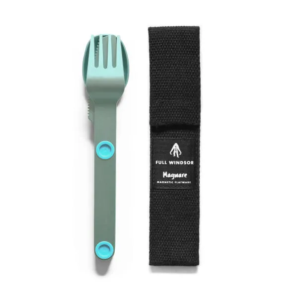 Full Windsor Magware Magnetic Flatware, Single Set - Turquoise
