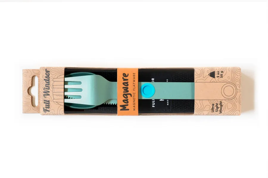 Full Windsor Magware Magnetic Flatware, Single Set - Turquoise