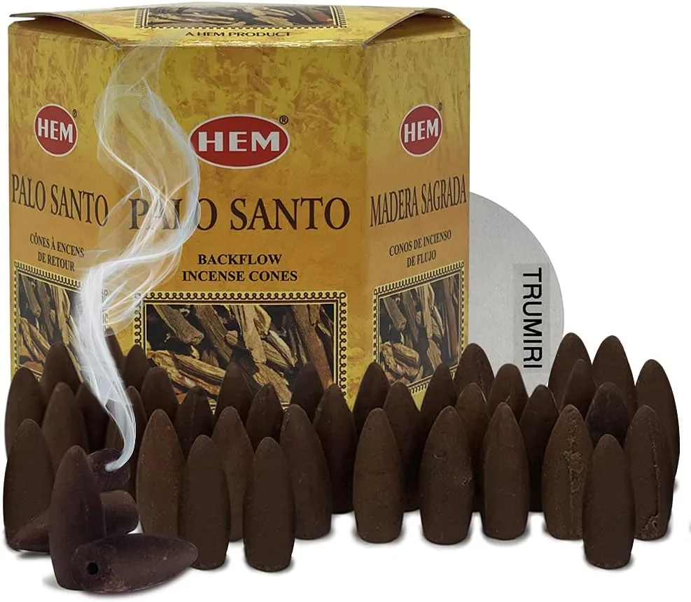 HEM Backflow Incense Cones for Waterfall and Mat Bundle Inciensos Aromaticos|Incienso| Meditation | Relaxation | Spiritual | Yoga | Positive Energy