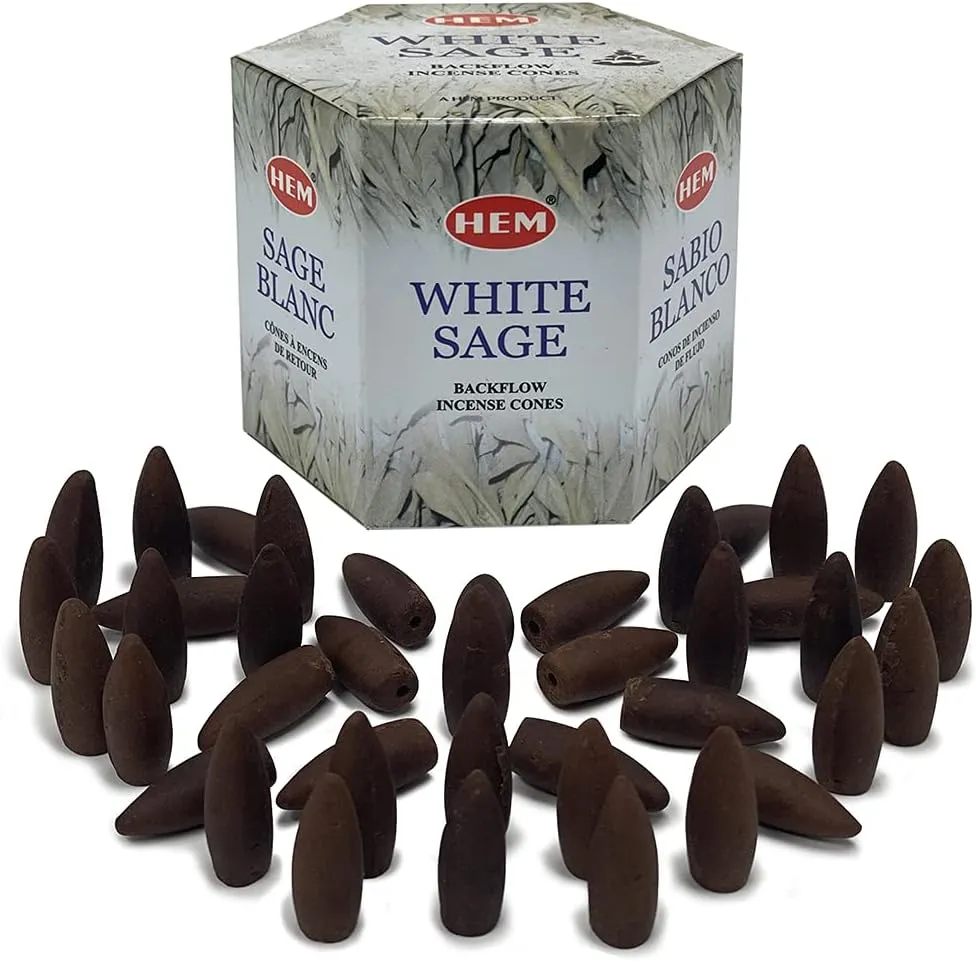 HEM Backflow Incense Cones for Waterfall and Mat Bundle Inciensos Aromaticos|Incienso| Meditation | Relaxation | Spiritual | Yoga | Positive Energy