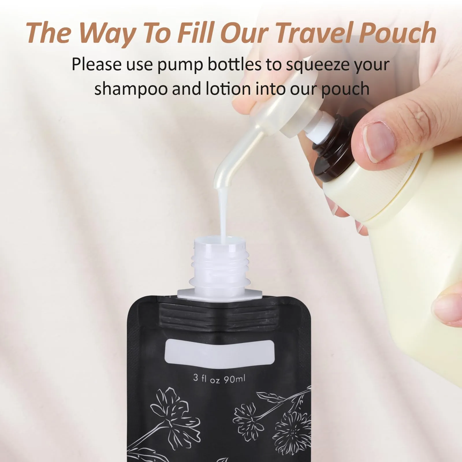 PACKISM Travel Bottles for Toiletries - 24 Pack Leak Proof 3oz TSA Approved Travel Pouches, Stand Up, Slim & Lightweight Design, Space Saving, Pack More Shampoo Conditioner Lotion Body Wash