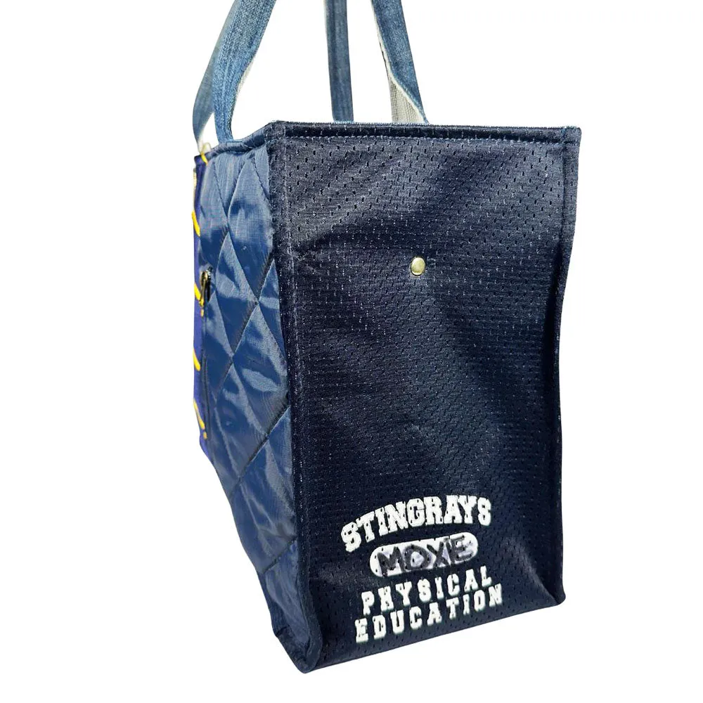 Plaid & Puffer Book Tote