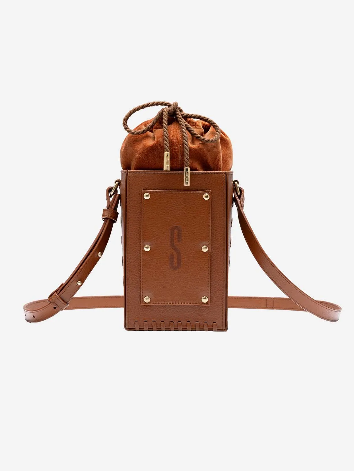 Sierra MIRUM® Leather Vegan Bucket Bag | Brown