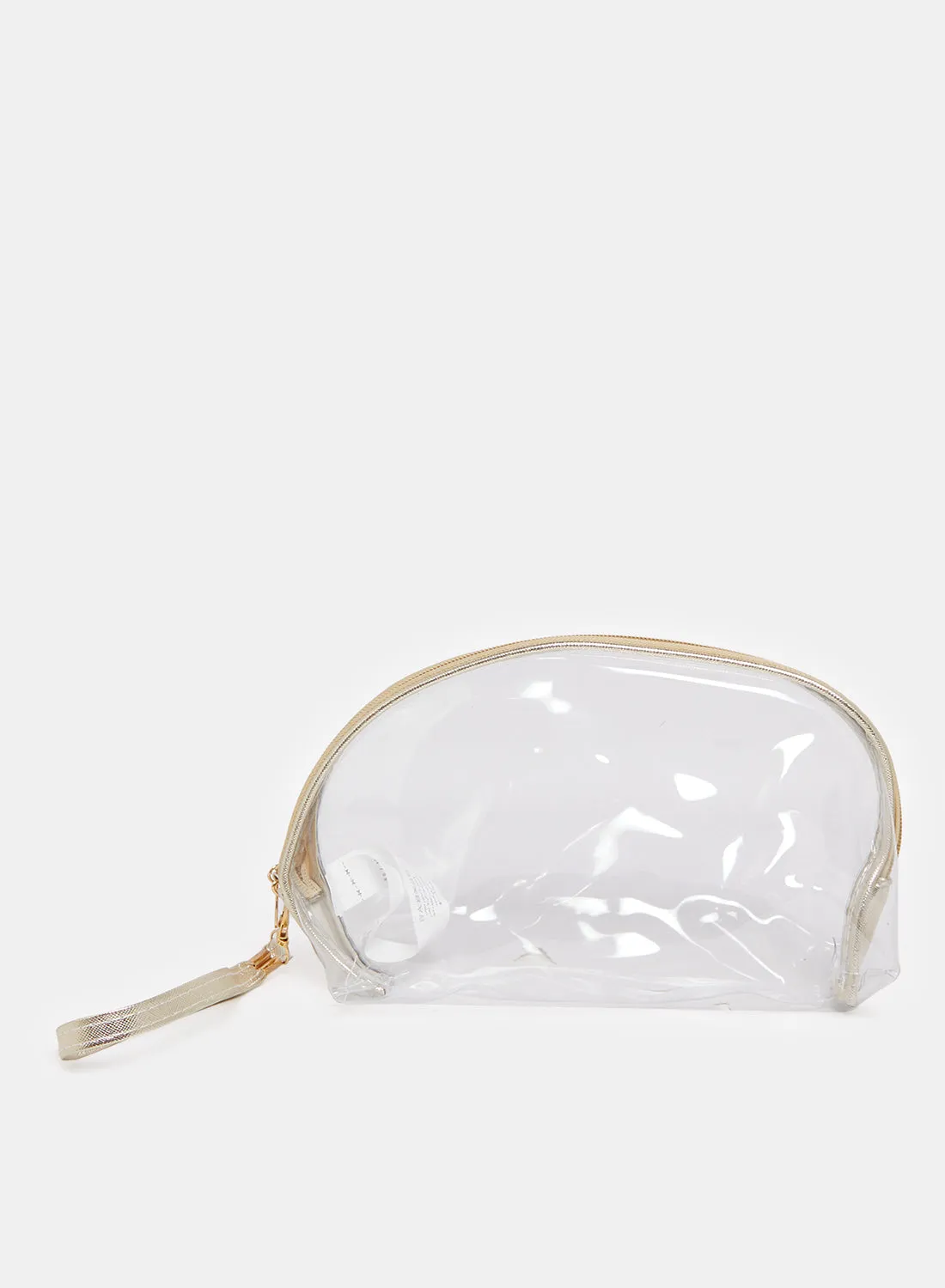 Women Gold & White Cosmetic Bag Set (Pack of 3)