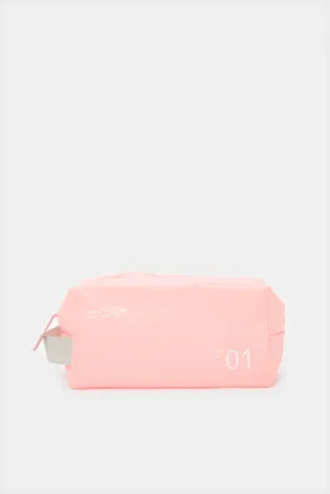 Women Pink Printed  Zipper Pouch